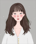 人物插画手绘清新