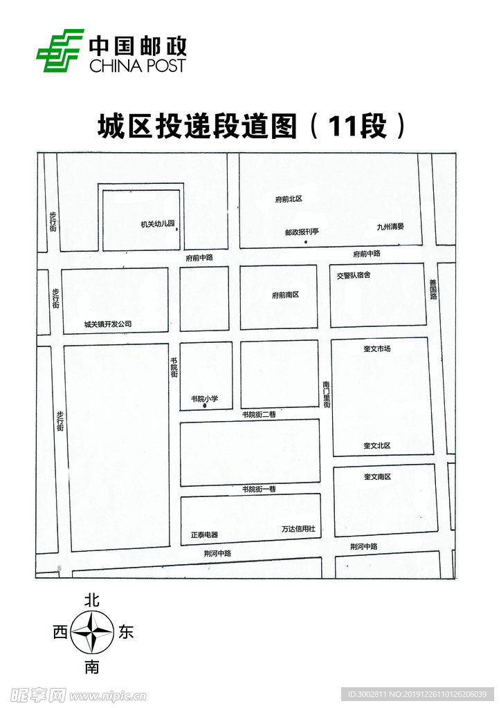 投递区域图