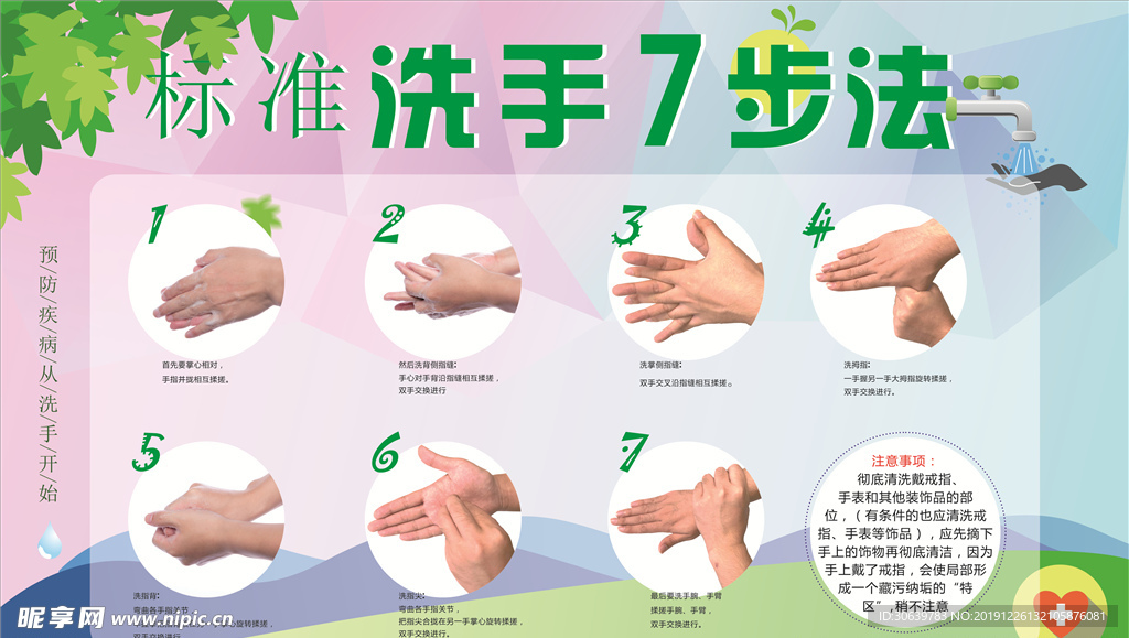 卫生室洗手法