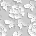 白色立体花