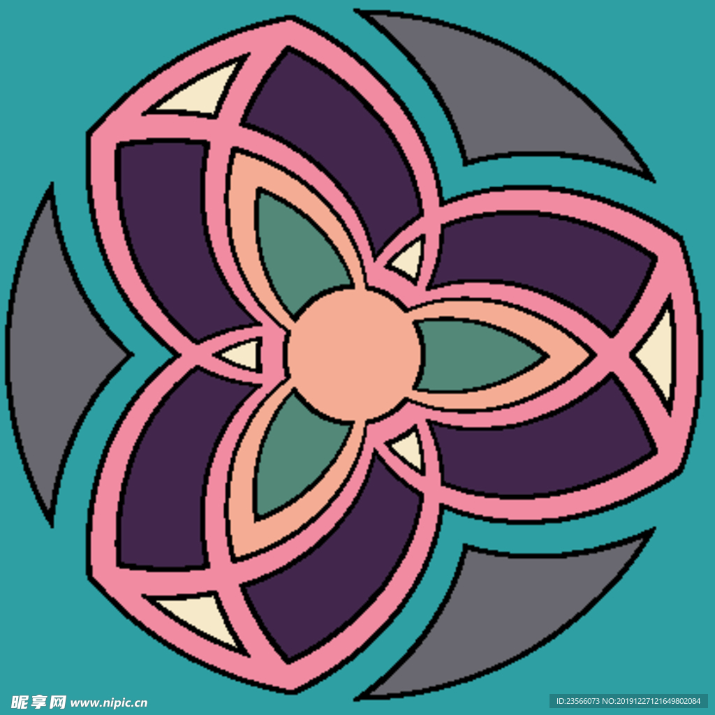波西米亚风格花纹图案