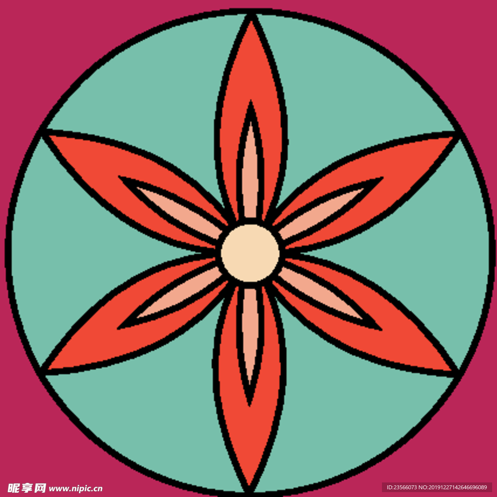 波西米亚风格花纹图案