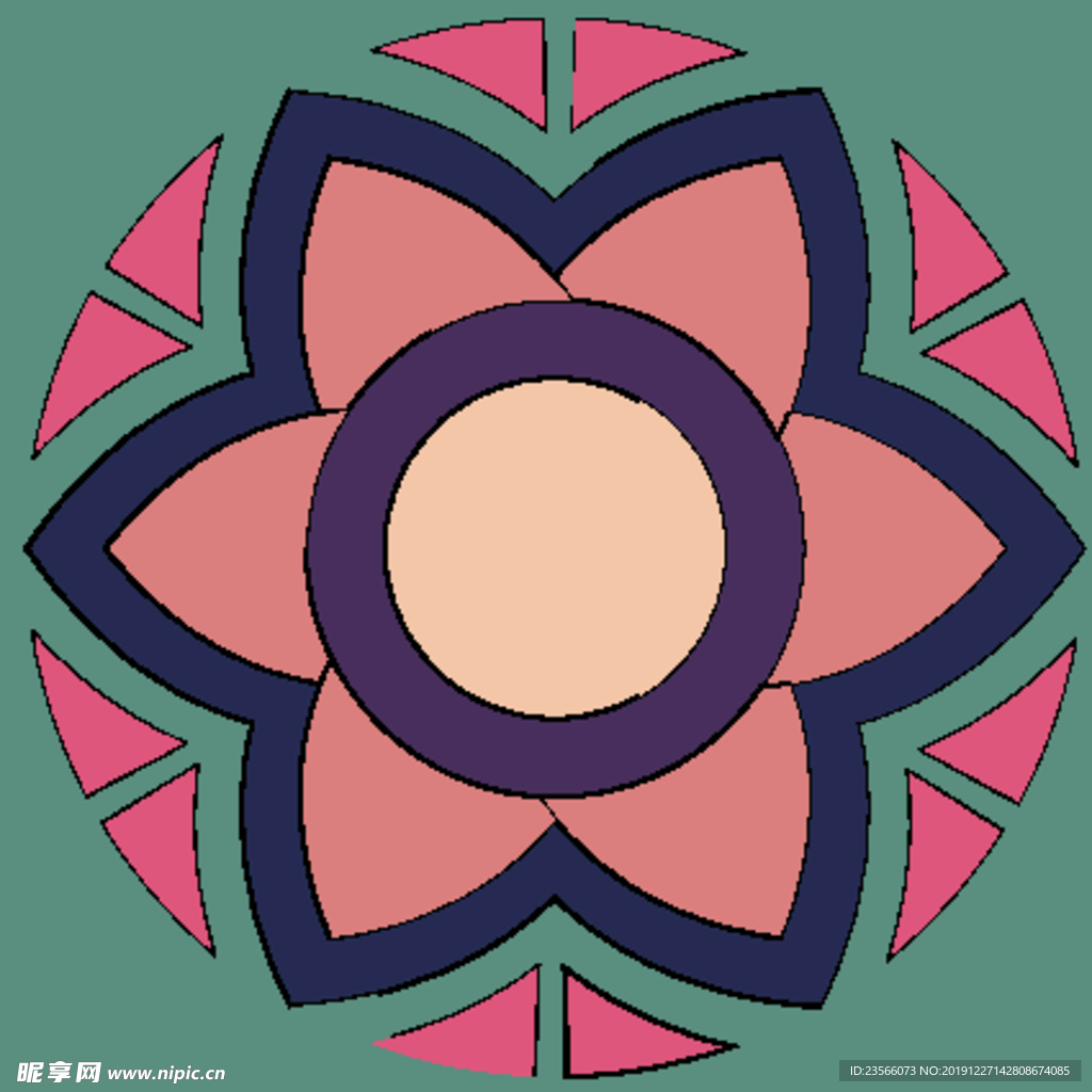 波西米亚风格花纹图案