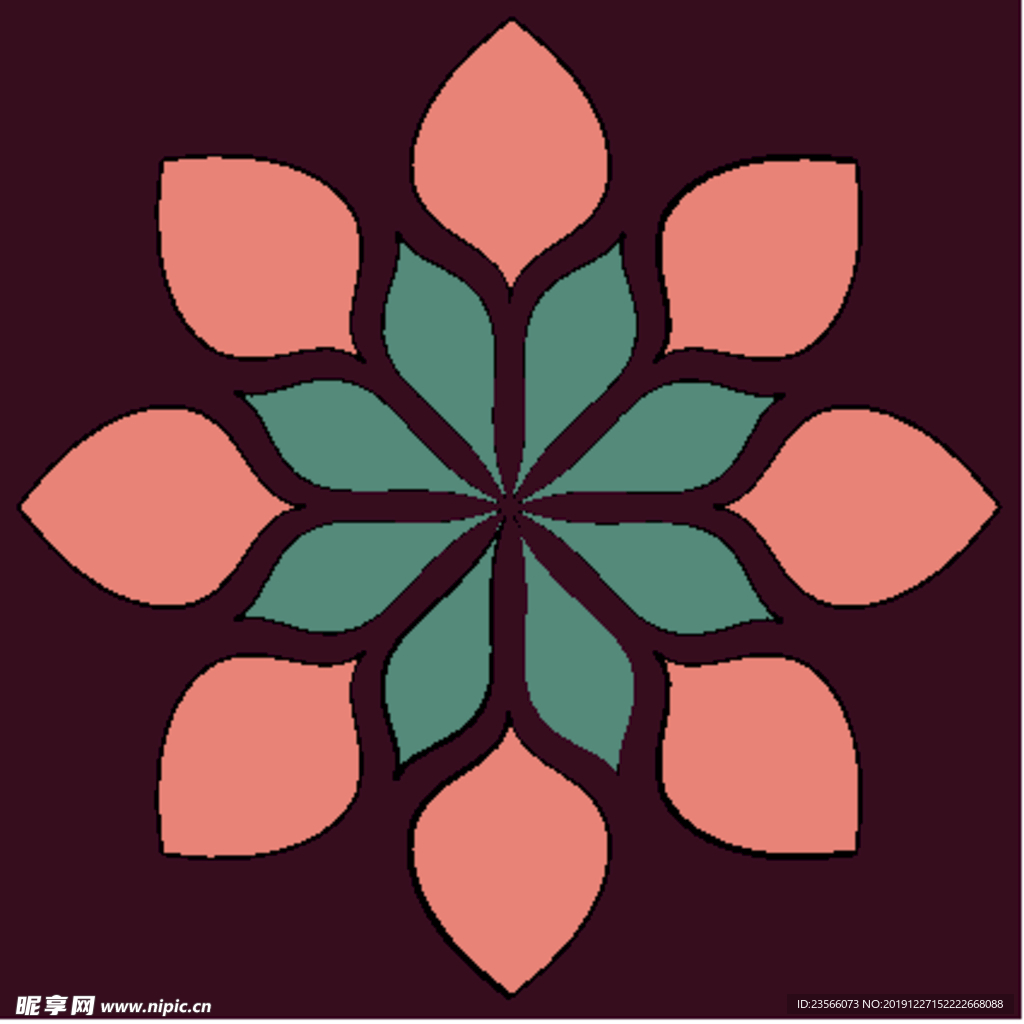 波西米亚风格花纹图案