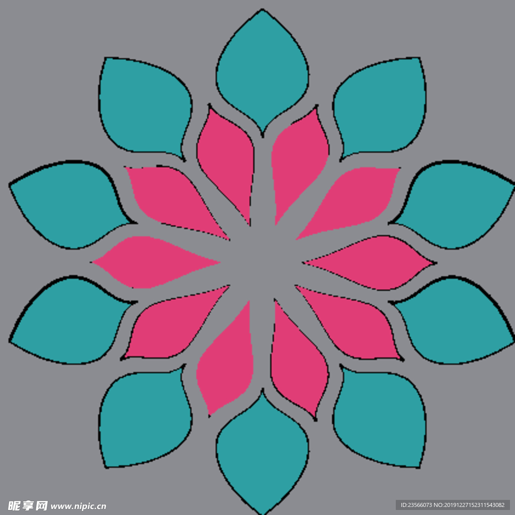 波西米亚风格花纹图案