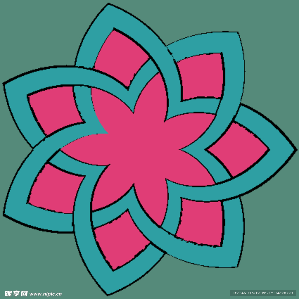 波西米亚风格花纹图案