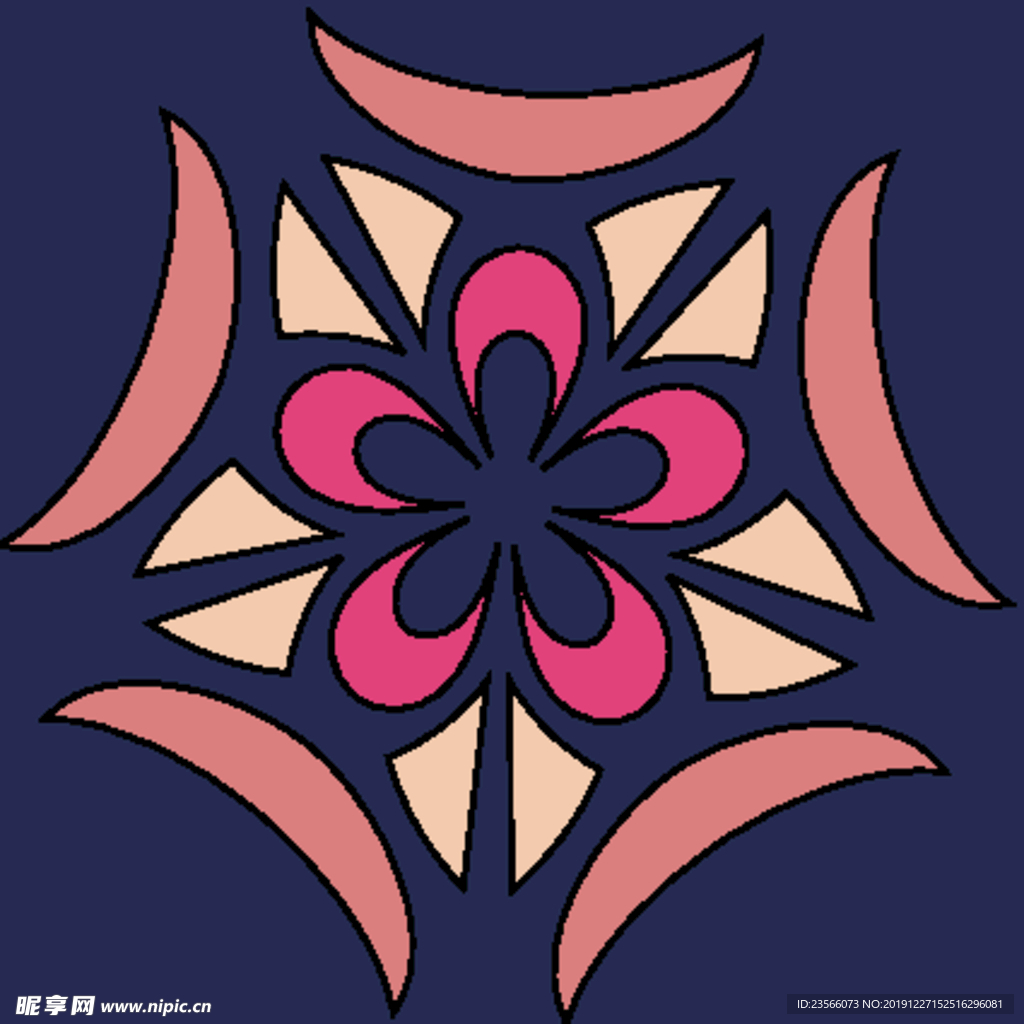 波西米亚风格花纹图案