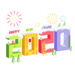 2020立体字
