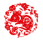 鼠年剪纸