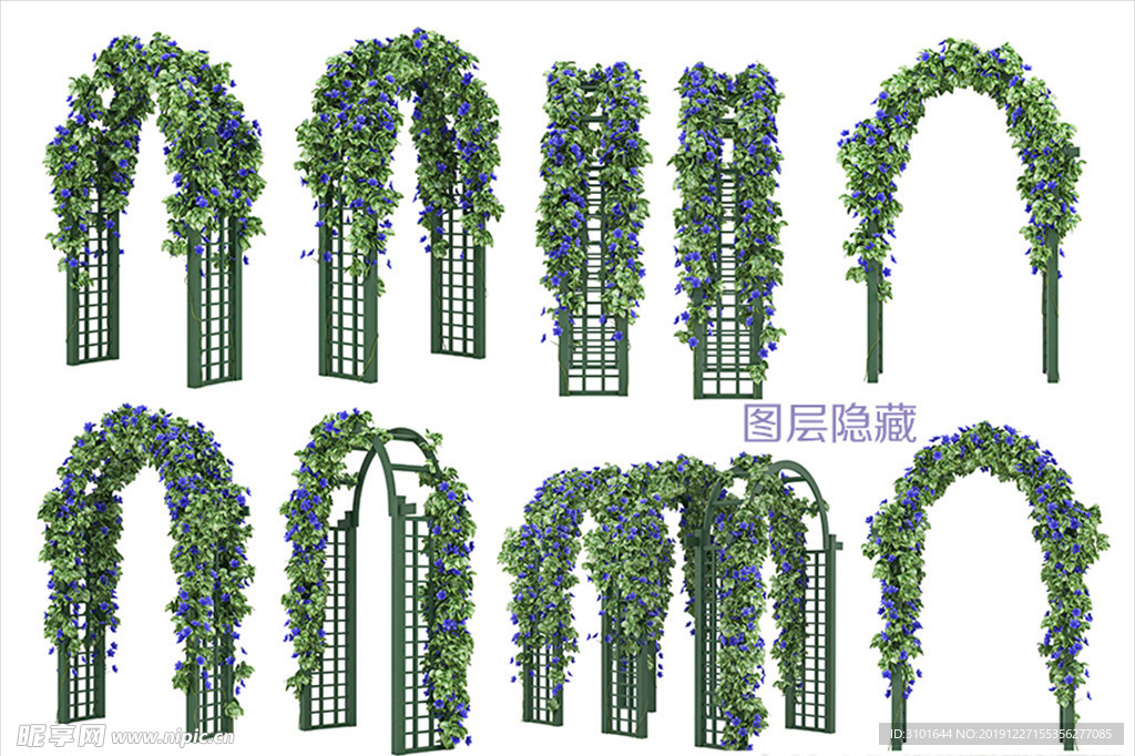 花园拱门爬藤架