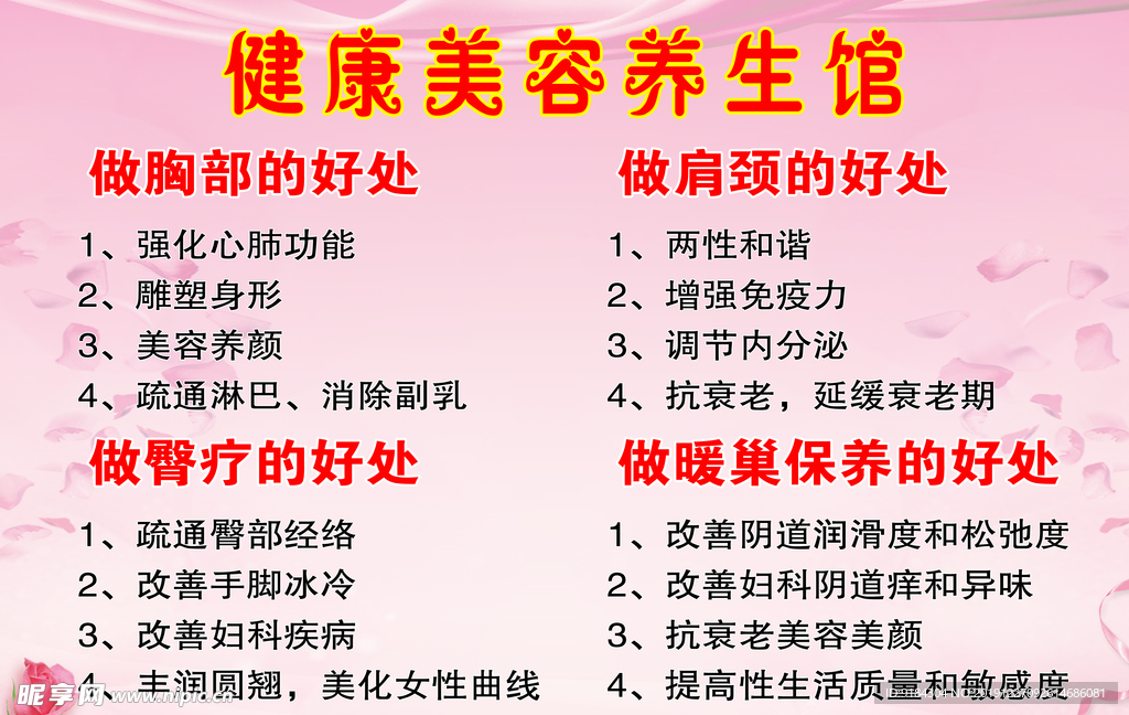 健康美容养生中医按摩整形整容图