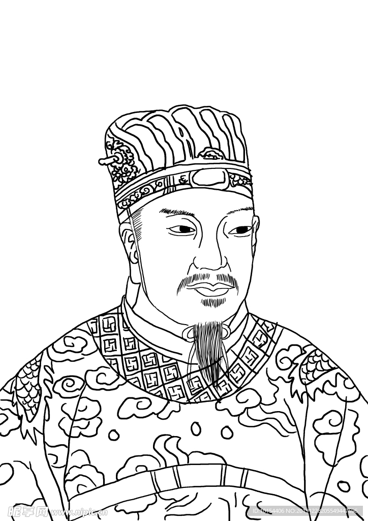 汉桓帝刘志画像