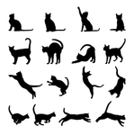猫剪影