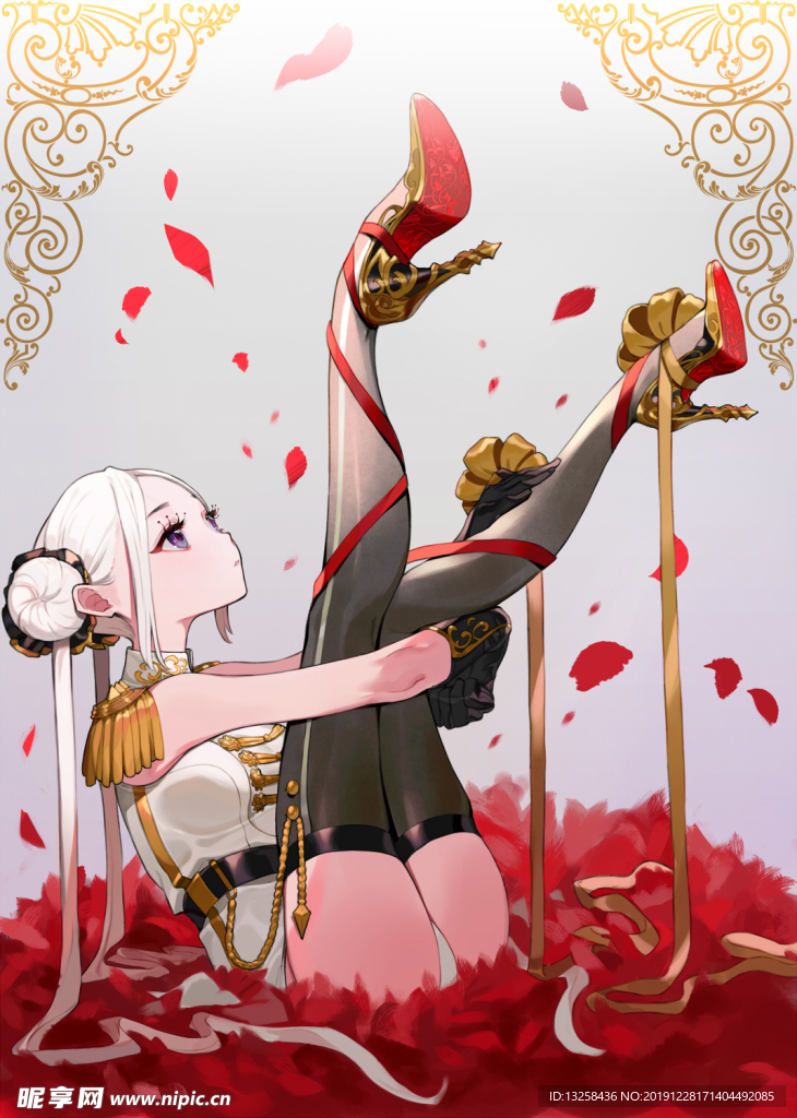 彩色人物插画动漫背景
