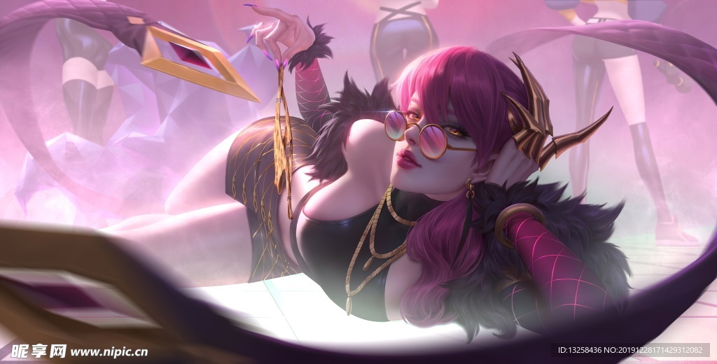 彩色人物插画动漫背景