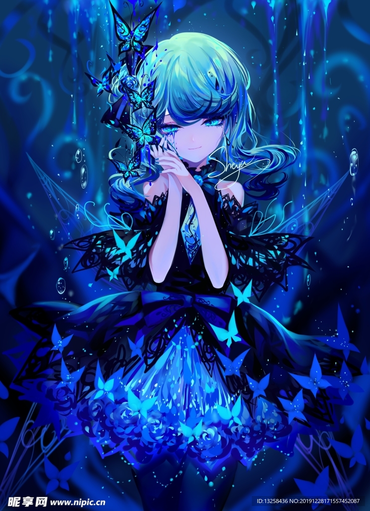彩色人物插画动漫背景