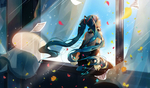 彩色人物插画动漫背景