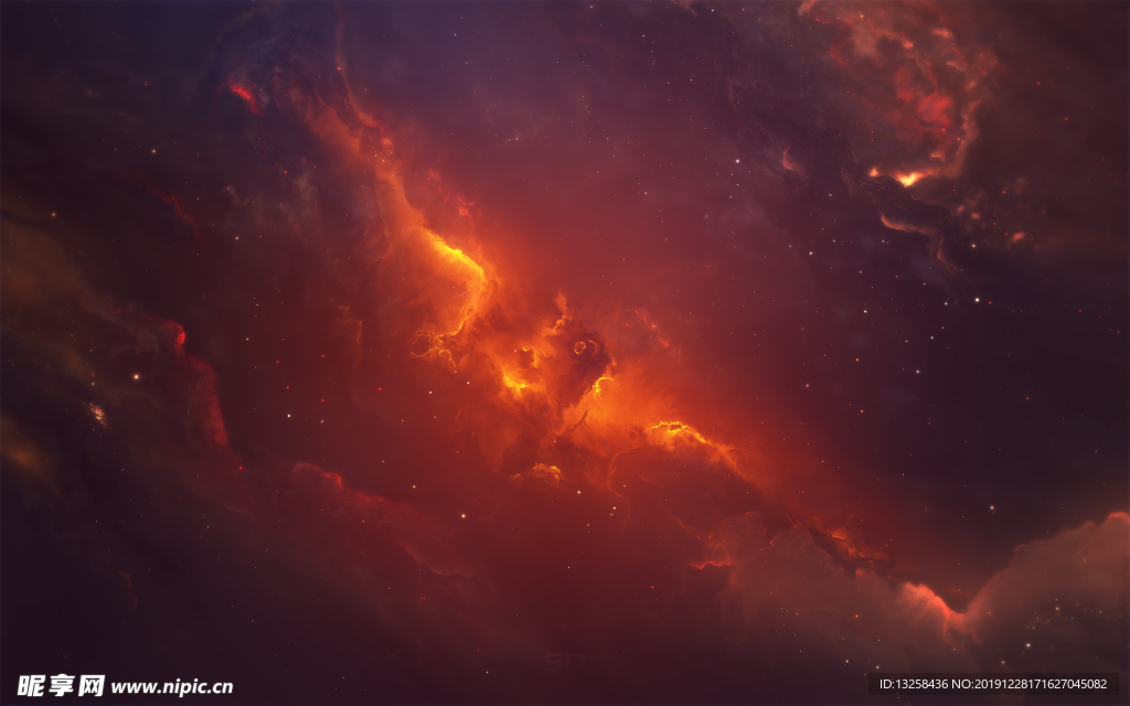 宇宙星空彩色渐变背景
