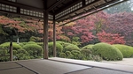 园林凉亭植物建筑背景