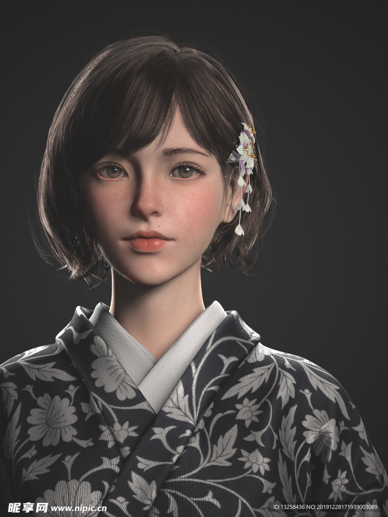 彩色人物插画动漫背景