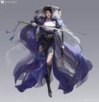 彩色人物插画动漫背景
