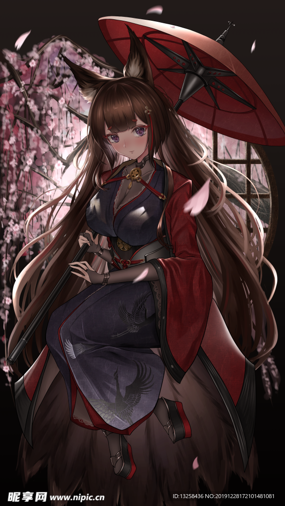 彩色人物插画动漫背景