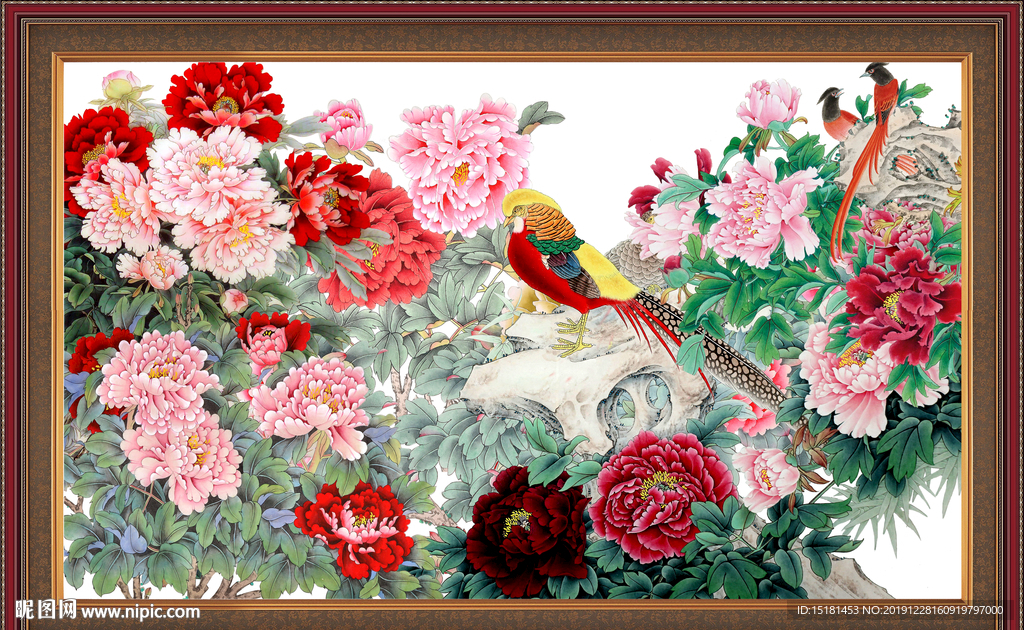 国画牡丹