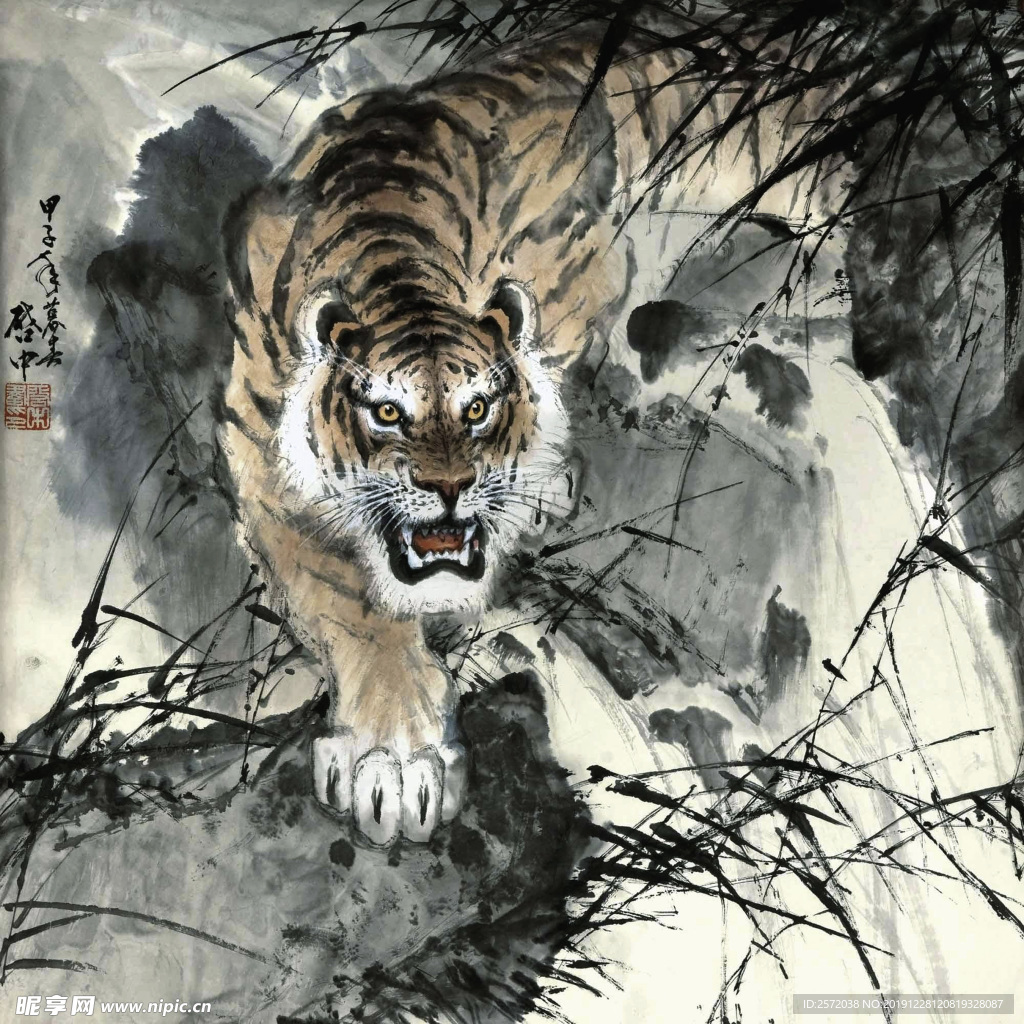 溪涧猛虎