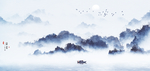 高清水墨绘画风景画