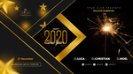 2020新年黑金科技感