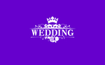 紫色主题婚礼背景