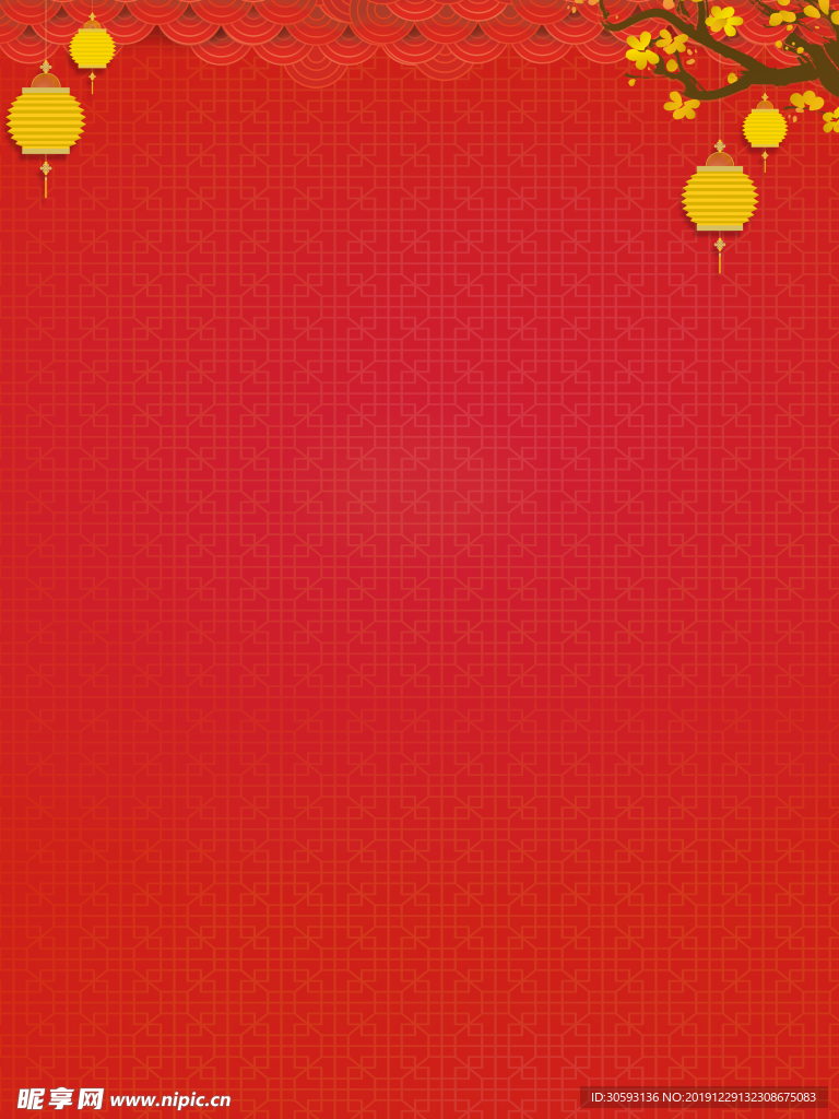 中国风新年喜庆红色背景