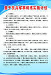 基干民兵军事训练实施计划
