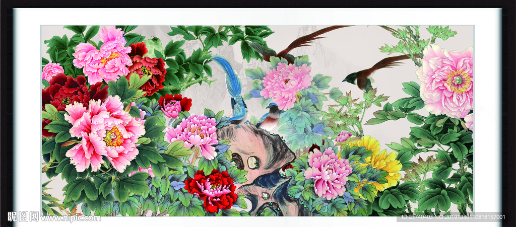 国画牡丹