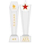 奖杯 透明 五角星 超透膜 年