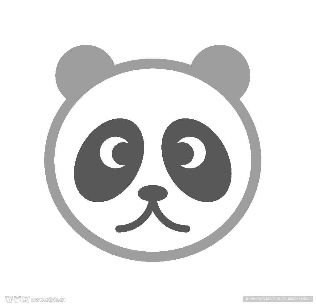 矢量卡通动物头像