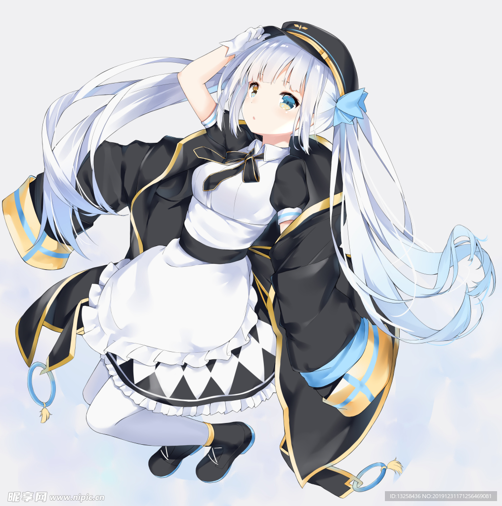 彩色插画人物动漫背景