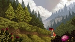 群山树木风景森林背景