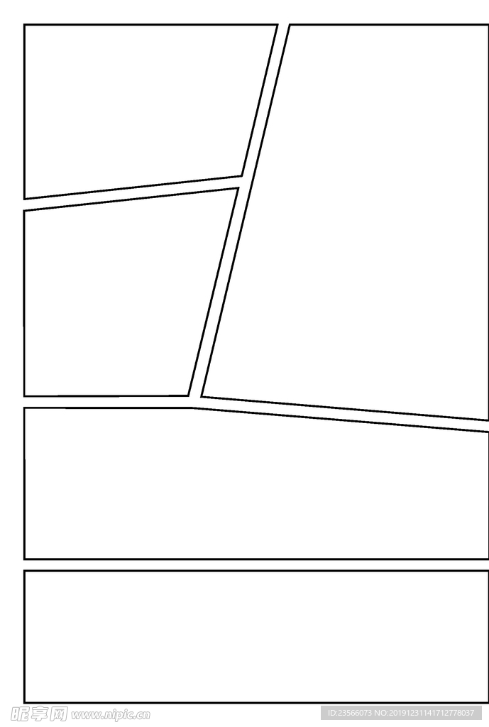 漫画对分镜框装饰