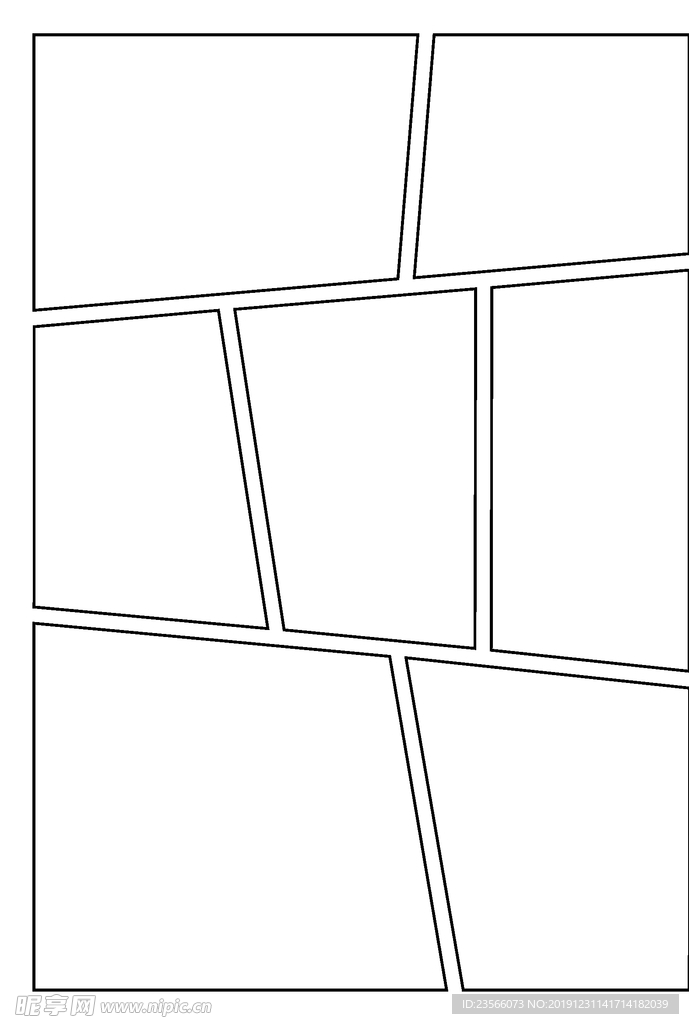 漫画对分镜框装饰