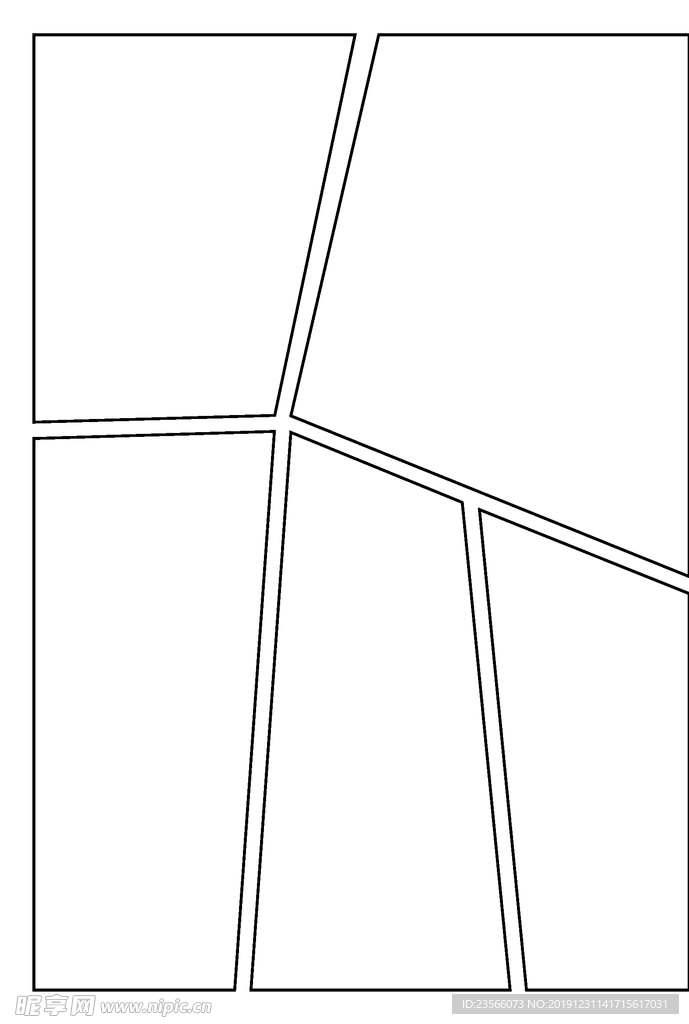 漫画对分镜框装饰