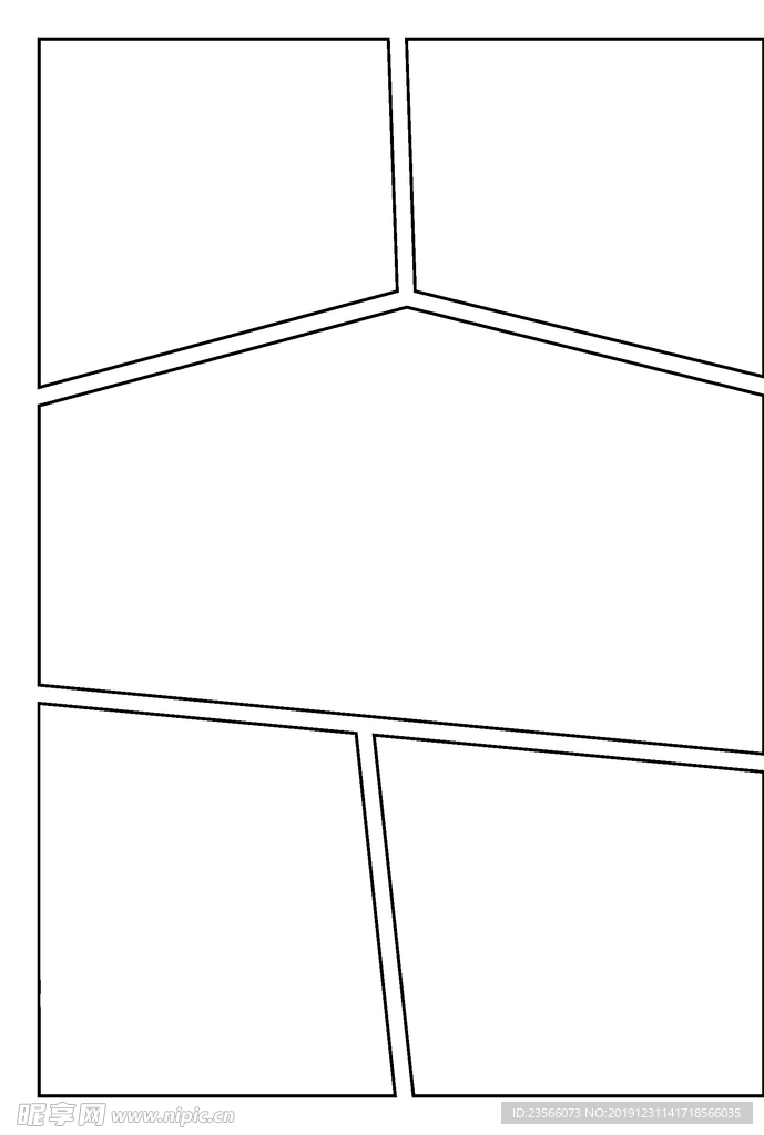 漫画对分镜框装饰
