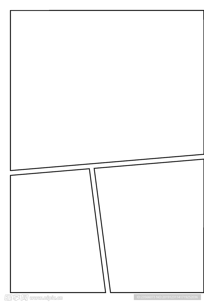 漫画对分镜框装饰