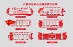 不忘初心主题教育文化墙