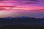 黄昏 山