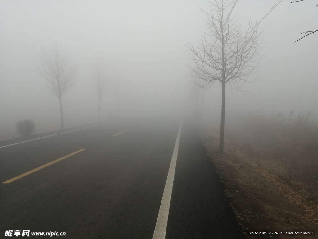 大雾天气道路