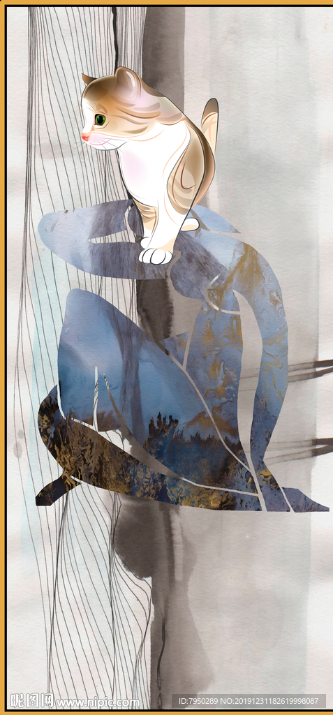 北欧肌理装饰画