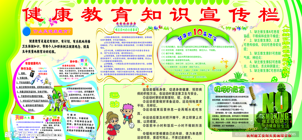 健康教育宣传栏