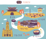 旅游地标建筑物插画
