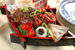 漠风沙烤羊腿